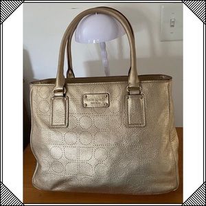 KATE SPADE MEDIUM SERENA YORK STREET GOLD BAG